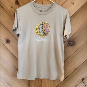 PLAYBOY Beige Crewneck T-Shirt